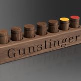 Gunslinger bullet rack with ammo